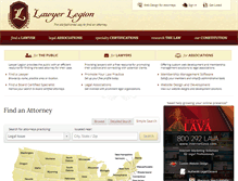 Tablet Screenshot of lawyerlegion.com